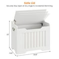 thumbnail image 3 of Kojooin Storage Chest, 24.8" Toy Chest for Boys Girls, Kids Wood Large Toy Box, Storage Bench with Safety Hinge,Storage Trunk for Entryway, Living Room, Bedroom, Playroom, 3 of 9