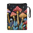 thumbnail image 2 of HELLHERO 11.4 Inch X 8.66 Inch Polyester Fabric Books Sleeve - Storage & Portability for Paperbacks Notebook Book, Hardcover Notebook Bible Journal, Fantasy Mushroom Galaxy, 2 of 8
