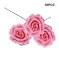 thumbnail image 2 of 50 Piezas Flores Artificiales Naiovety Rosa Oscuro Espuma para Interiores y Exteriores, 2 of 6