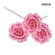 thumbnail image 3 of 50 Piezas de flores artificiales realistas Billuyoard Rosa oscuro, 3 of 6