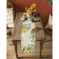 thumbnail image 4 of Hokiten Table Runners 72 Inches Long Dress Scarves, Summer Lemon Farmhouse Kitchen/Dining Table Runner, Coffee Tablerunners, Spring Eucalyptus Leaves Botanical Vintage 16x72 Inch, 4 of 7