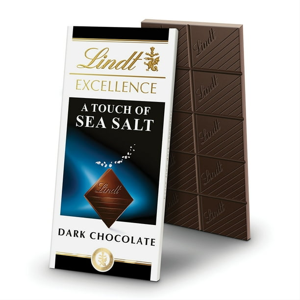 Lindt Excellence Sea Salt Dark Chocolate Candy Bar, 3.5 oz. Walmart
