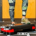 thumbnail image 2 of PRISP Adjustable Aerobic Stepper, 2 Height Levels (10/15cm - 4"/6") Exercise Step Platform for Home Gym and Fitness Training; 68 x 28cm, 2 of 9