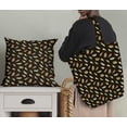 thumbnail image 5 of Soimoi Brown polyester Crepe Fabric Artistic Feather Print Fabric by Yard 52 Inch Wide, 5 of 5