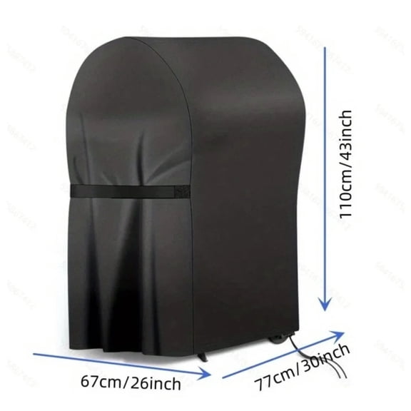 Heavy-Duty BBQ Cover Outdoor Dustproof Waterproof Rain Grill Cover Anti-UV Protective Shelter for Grills