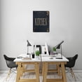 thumbnail image 5 of Modern Kitchen Wall Art - Black Design Kitchen Rules Canvas Prints - Framed Decorative Poster for Farmhouse Kitchen - Ready to Hang - 12"x16", 5 of 5