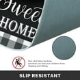 thumbnail image 3 of Kitchen Rugs and Mats Non Skid Washable Set of 2, Black White Buffalo Plaid Kitchen Runner Rug, Farmhouse Quotes Home Kitchen Floor Mat Under Sink Mat Throw Rug for Doormat, 3 of 6