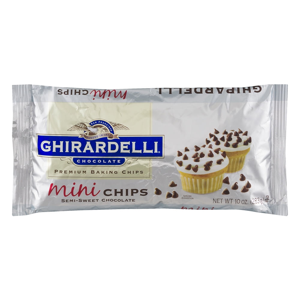 Ghirardelli Chocolate Premium Baking Chips Mini Semi-Sweet Chocolate, 10.0 OZ by Ghirardelli Chocolate Company
