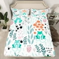 thumbnail image 2 of Homewish Cartoon Green Frog 4 Pieces Queen Sheet Sets for Preppy Children Kids,Dreamy Princess Ultra Soft Flat Sheet,Kawaii Animal Queen Fitted Sheet,Luxury Bedroom Decor, 2 of 7