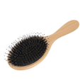 thumbnail image 4 of Cepillo de pelo de paleta ovalada, mango de madera, cerdas, cojín de masaje para el cuero cabelludo, cepillo de pelo, herramienta de peinado para desenredar, 4 of 8
