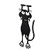 thumbnail image 3 of Balvi Curious Cat Bookmark Black 12cm Plastic/Nylon, 3 of 4