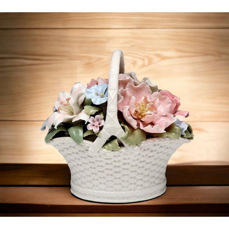 Ceramic Music Box Flower Basket Vintage Nature - Walmart.com