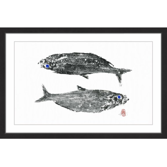 "Dessous Dessus" Framed Painting Print