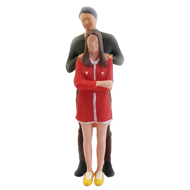 1/64 modelo pareja de construyen de arena modelo de escenario Rojo A Zulema Muñeca de figuras de personas