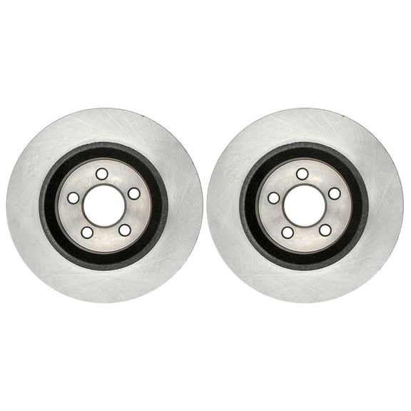 AutoShack Front Disc Brake Rotors Replacement for 2008-2012 Jeep Liberty 2008-2011 Dodge Nitro 3.7L 4.0L V6 4WD RWD 13.07" (332.1 mm) R63056PR