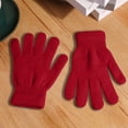 thumbnail image 3 of CYSFASHION Christmas Gifts Winter Gloves Thermal Soft Strecty Wool Liner Plush Womens Gloves Red, 3 of 3