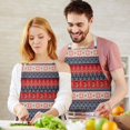 thumbnail image 3 of Red and Blue Christmas Knitted Apron-Garden Aprons for Women with Pockets-Cotton Linen Waterproof Kitchen Cooking Gardening Aprons Adjustable for Kitchen,Cooking,BBQ and Salon 32"x27", 3 of 7