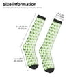 thumbnail image 2 of Daiia Sports Socks Light green argyle Printed Novelty Crew Socks for Men Women Knee High Socks Cotton Socks Soft & Breathable Support Unisex Socks, 2 of 6