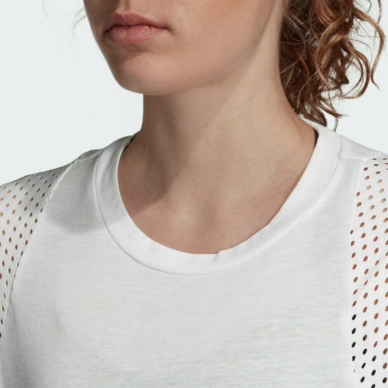 Adidas Women s ID Mesh Tee White DX7935