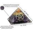 thumbnail image 2 of Amethyst Crystal Orgone Pyramid, Organite Pyramid Star, 2 of 5