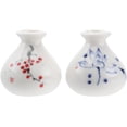 thumbnail image 1 of Glass Vases 2pcs Mini Flower Gradient Ceramic vase Mini Terrarium hydroponics air Planter Ceramic Glass, 1 of 8