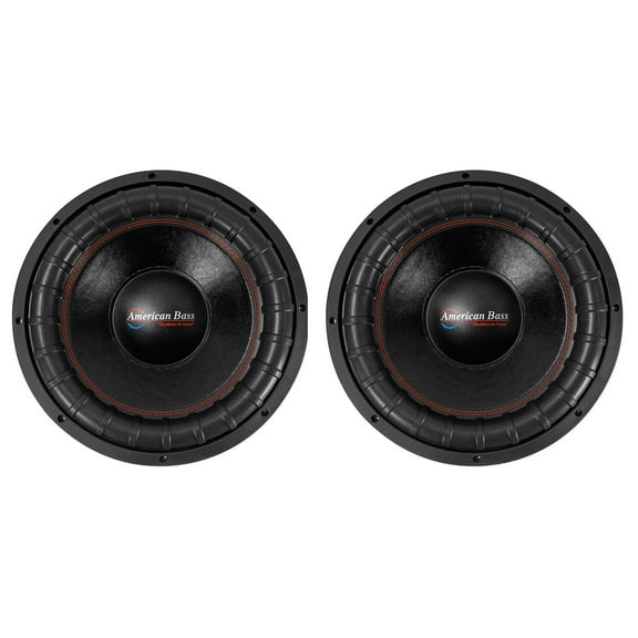 (2) American Bass XFL-1544 2000w 15" Competition Car Subwoofers w/3" Voice Coils