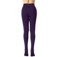 thumbnail image 5 of Winter Woman Velvet Tights Lined Opaque Pantyhose Leggings,Beige,Z1-Purple,One Size, 5 of 8