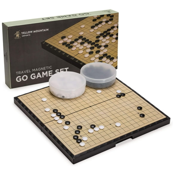 Set Go Game Yellow Mountain Imports, grande, magnético, 19 x 19