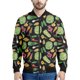 thumbnail image 3 of Chaqueta con cremallera y estampado 3D de frutas y verduras de colores para hombre, sudadera vegana, camisetas de manga larga, chaquetas bomber de calle, 3 of 5