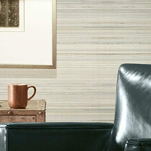 RoomMates Faux Bamboo Grasscloth Peel and Stick Wallpaper