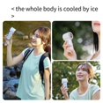thumbnail image 2 of Portable Handheld Fan Mini Air Conditioner Fan,Ice Cooling Mode with Speed Wind,2000mAh USB Rechargeable White,B, 2 of 5