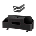 thumbnail image 2 of Organizador de respaldo de asiento, soporte para pañuelos, soporte para teléfono, accesorios para el interior del automóvil Negro, 2 of 8