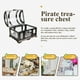 thumbnail image 3 of ColoMX Plástico Pirata Pirata Tesoro Box de cristal Joyero Pirata Pirata Cofre, 3 of 7
