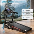 thumbnail image 4 of 5HP Dual Motor Folding Treadmill for Home, 0–20% Auto Incline, Max 12 MPH Portable Running Machine, 300 lbs Weight Capacity, 64+7 Workout Programs, Walking & Running Treadmill, 4 of 16