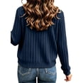 thumbnail image 2 of Vmvidoty Women Lightweight Jacket Long Sleeve Zipper Outerwear Coat Basic Loose Fit Top Travel Navy L, 2 of 8