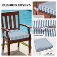 thumbnail image 3 of Outdoor Patio Cushion Covers 4 Pack Minimalist Steel Blue Striped Patio Chair Cushion Covers Modern Art Vertical Line Print Waterproof Outdoor Seat Cushion Covers for Patio Furniture 20"x18", 3 of 9