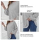 thumbnail image 4 of Top Femenino, Cuello Redondo, Amigable Con La Piel, Dobladillo Suelto, Camiseta Larga Para Mujer, Cómoda Para La Oficina Para Acampar ANGGREK  Otros, 4 of 5