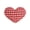 Red L, variant on Yellow L Large Heart Shaped Pillow Polyester Soft Plush Decor For Living Room Bedroom Couch