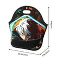 thumbnail image 2 of My Hero Academia Lunch Bag, Neoprene Lunch Bag, Reusable Insulated Lunch Box, Lunch Tote Bag, Cooler Thermal Meal Tote Kit For Office Work Picnic, Keep Food Warm/Cold, 2 of 9