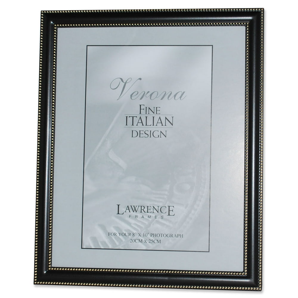8x10 Metal Picture Frame Oil Rubbed Bronze with Delicate Beading