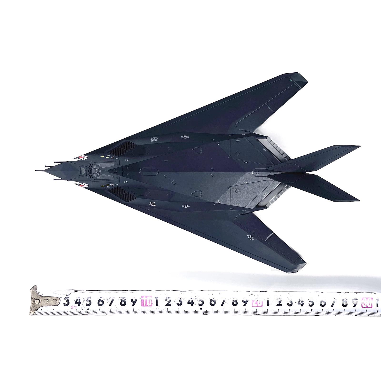 JIAHAOO Diecast 1:72 Scale USAF F-117 Nighthawk Attack Plane 11.3in with Display Stand for Aviation Model Collectors Gift
