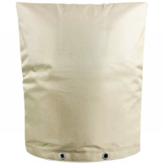 EZPXFCI Insulated Backflow Preventer Cover - Kahki 17"W×20.5"H | Outdoor Pipe/Well Head/Water Pump/Sprinkler Valve Winter Protection