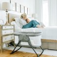 thumbnail image 3 of Baby Delight Slumber Deluxe Portable Rocking Bassinet, Charcoal Tweed, 3 of 7