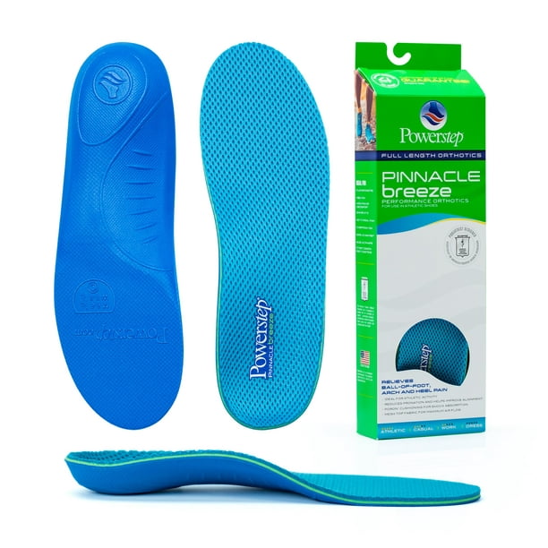 PowerStep® Pinnacle Breeze | Neutral Arch Supporting Insoles - Walmart.com