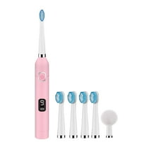 Byujiro Electric Toothbrush with 5 Brush Heads Cleaning Head, 9 Cleaning Modes, Smart 20-speed Timer Toothbrush IPX7 -Newly Upgraded