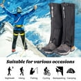 thumbnail image 2 of Lawn Care Leg Protection Waterproof Leg Gaiters Breathable Adjustable Snow Boot Gaiters for Camping Hiking, 2 of 4