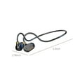 thumbnail image 4 of True Bone Conduction Headphones, Open Ear Earbuds with Ear Hooks, Up to 60H Playtime with Case, Bluetooth 5.3, IP68 Waterproof, Open Ear Headphones for Running, Yoga, Gym, 4 of 9