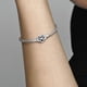 thumbnail image 4 of Pulsera de mujer plata corazón infinito brillante, 4 of 4