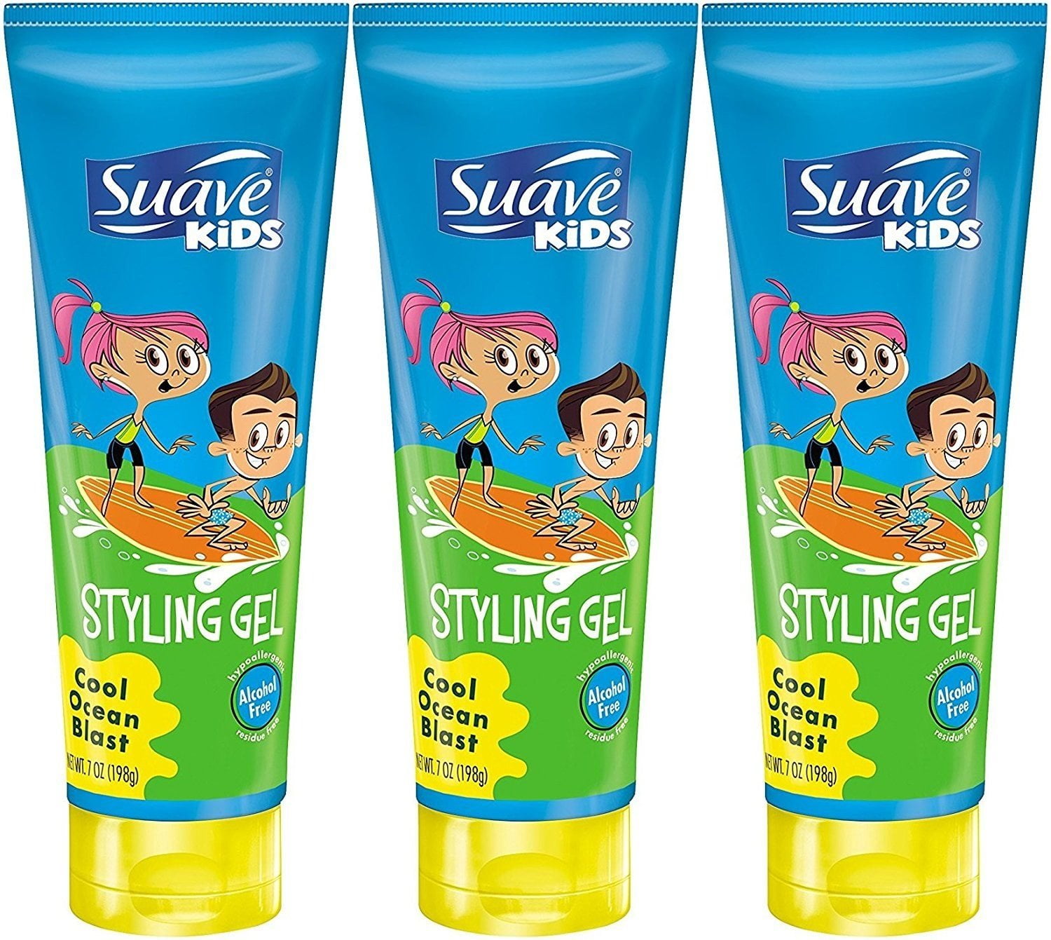 Kids Styling Gel, Cool Ocean Blast, 7 Ounce (Pack of 3) Kids Styling Gel, Cool Ocean Blast, 7 Ounce (Pack of 3)