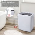 thumbnail image 5 of DFITO Portable Washing Machine 14.3 Lbs Compact Washer Machine，Small Twin Tub Washer with Spin Cycle, 5 of 11